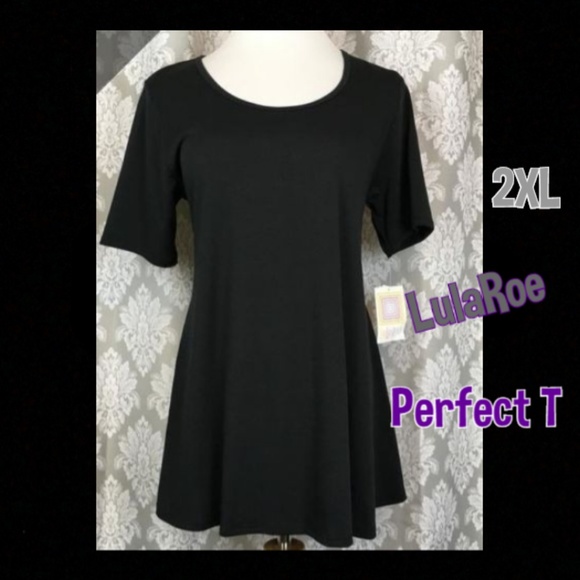 LuLaRoe Tops - NEW LLR Black Perfect T NEW 2XL